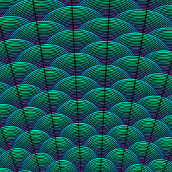 feather styled background with curved lines vector image