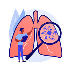 respiratory disease concept metaphor vector