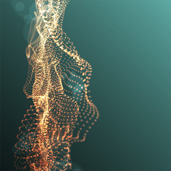 abstract background particles liquid dynamic flow vector image