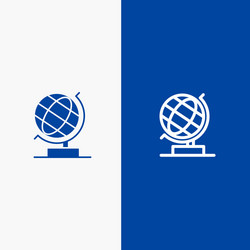 world office globe web line and glyph solid icon vector