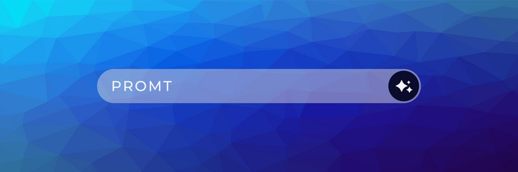 ai search bar interface for advanced artificial vector image