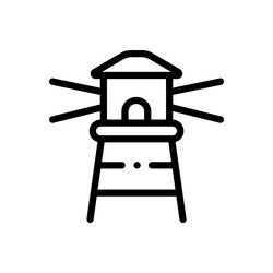 lighting icon thin linear style design isolated vector image