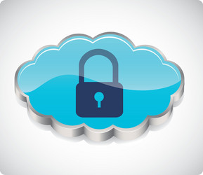 security in cloud computers and communications vector image