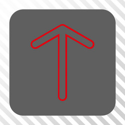 arrow up rounded square button vector image