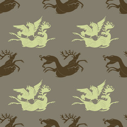 seamless pattern with ancient scythian art vector image