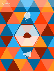 abstract mobile user interface vector image