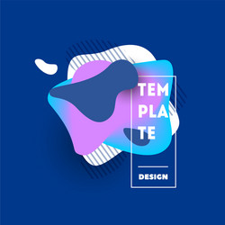 gradient abstract banners with flowing shapes vector image