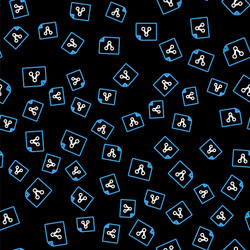 line share file icon isolated seamless pattern vector image