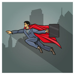 businessman superhero vector