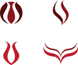 fire flame logo template Vector Image