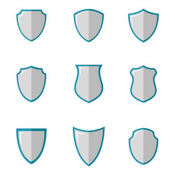 shield security design element emblem concept vector image