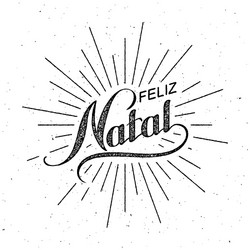 feliz natal merry christmas vector