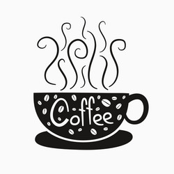 Coffee beans flower Royalty Free Vector Image - VectorStock