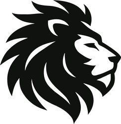 lion logo design symbol of strength and majesty Vector Image