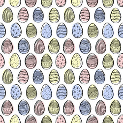 seamless background for happy easter decorative vector image