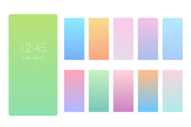 Soft color background design on screen gradient vector