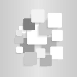 abstract grayscale tone rounded square background vector image