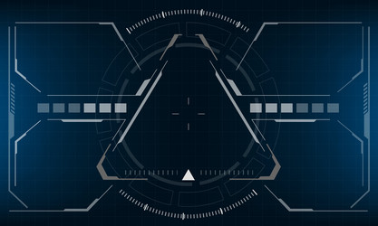 hud sci-fi interface screen view design virtual vector image