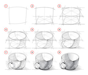 page shows how to learn draw from life sketch vector image