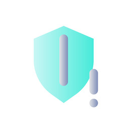 security threat flat gradient color ui icon vector image