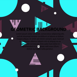 abstract geometric pattern and background vector