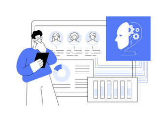 ai-analyzed user behavior abstract concept vector image