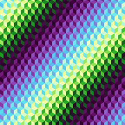 geometric seamless pattern of a cubes in low poly vector image
