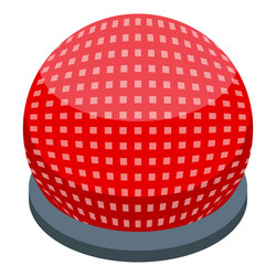 red emergency button sitting on a table vector image