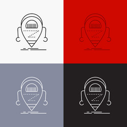 android beta droid robot technology icon over vector image