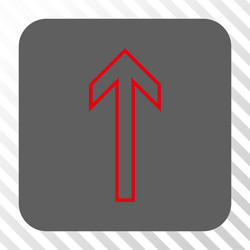 arrow up rounded square button vector image