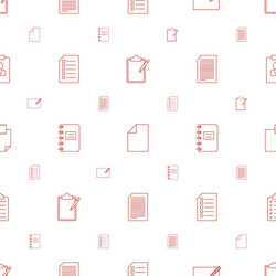 List icons pattern seamless white background vector