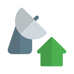 satellite home page of its web access website vector image