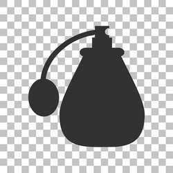 Black perfume icon set object Royalty Free Vector Image