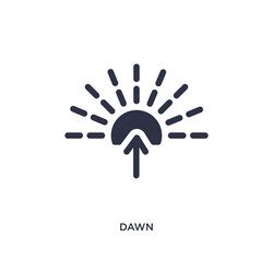 dawn icon on white background simple element from vector image