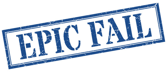 Fail blue grunge vintage stamp Royalty Free Vector Image