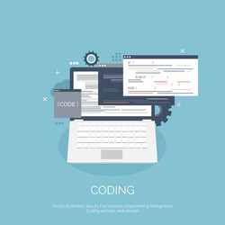 flat computing background vector image
