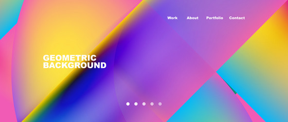 geometric abstract background line with fluid vector image