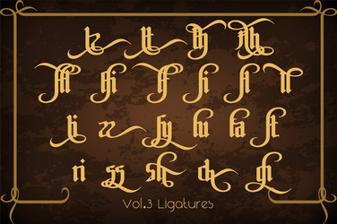 Pontifice - vintage gothic label font vector