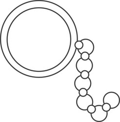 Single monocle icon vector