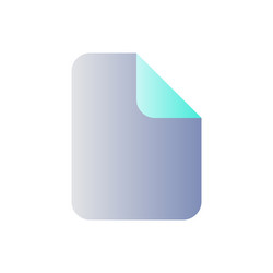 file flat gradient color ui icon vector image