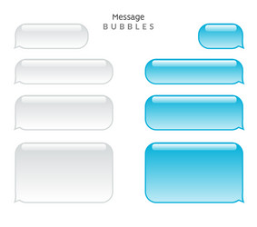 Message bubble chat conversation box text sms vector