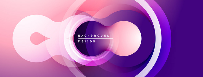 abstract design features overlapping circles vector image