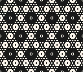 abstract geometric seamless hexagonal pattern vector image
