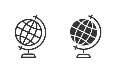 Globe icon for graphic and web design vector