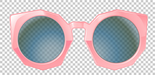 sun glasses plastic pink vector