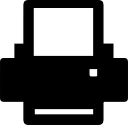 computer printer icon symbol image vector image