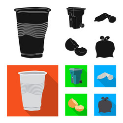 design of dump and sort icon collection vector image