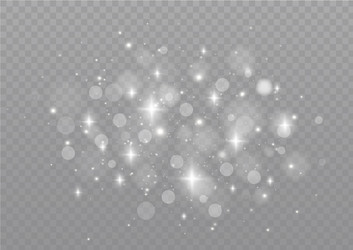 white dust sparks vector