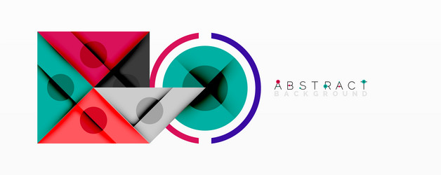 abstract geometric composition with intersecting vector image