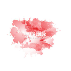 abstract watercolor splash red drop Vector Image